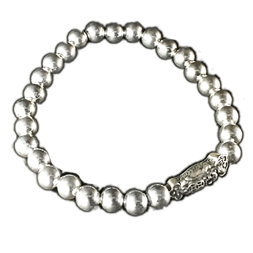 龍如意925純銀 手珠6mm【十方】146112