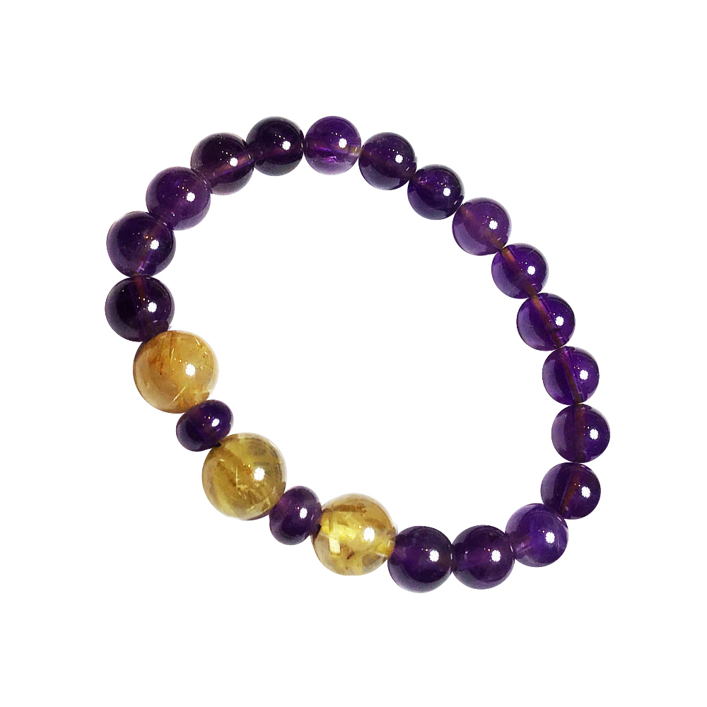 鈦晶9mm+紫手珠8mm【十方】146165