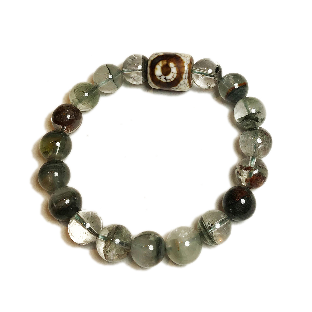 天眼火供珠+綠幽靈手珠10mm【十方】146138