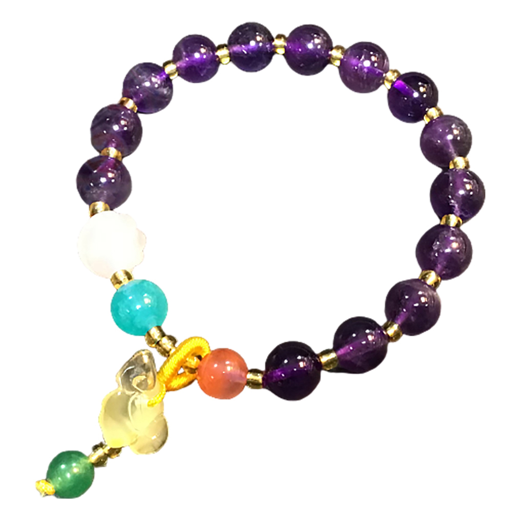 如意+紫晶手珠8 mm146802【十方】146802