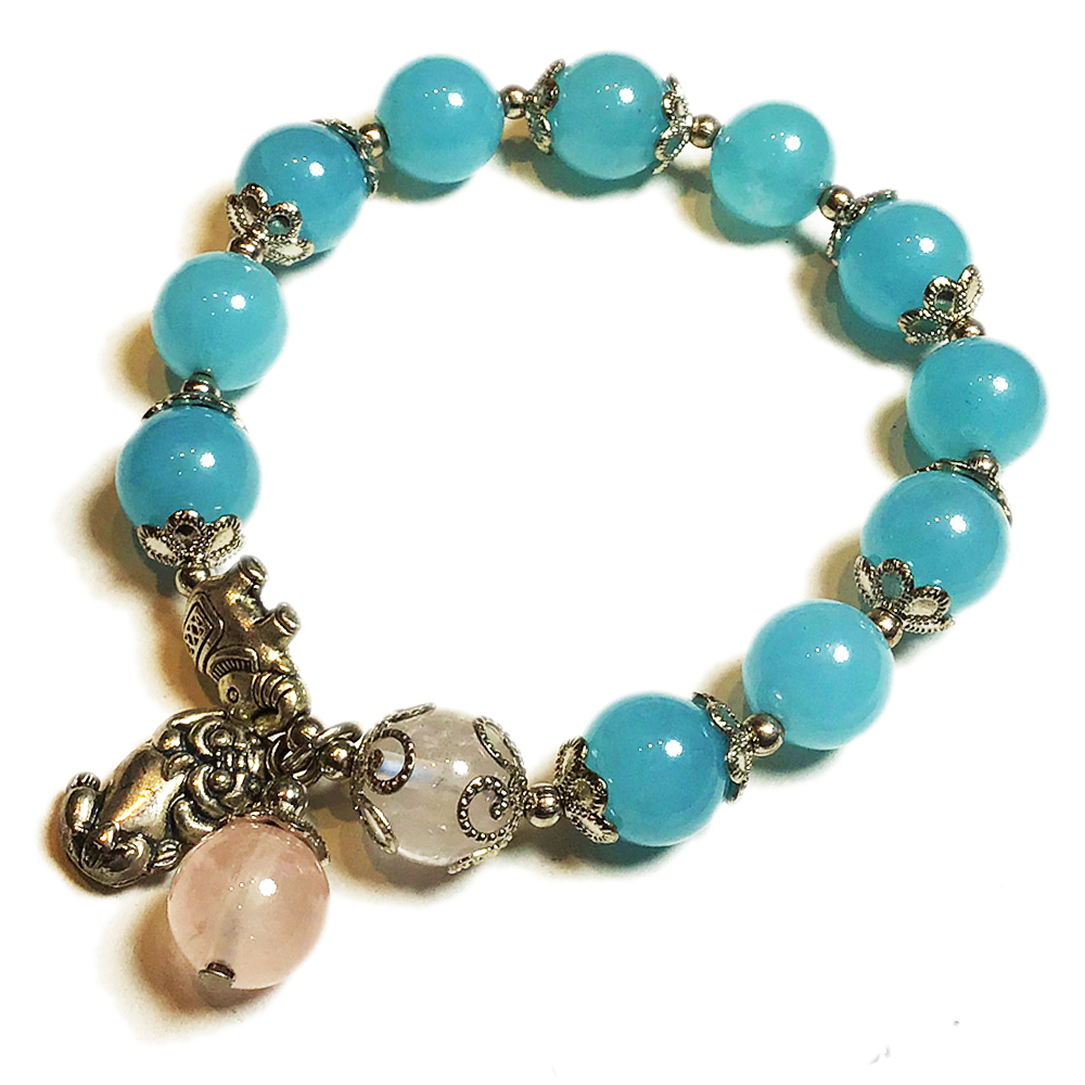 貔貅+海藍寶手珠10 mm【十方】146803