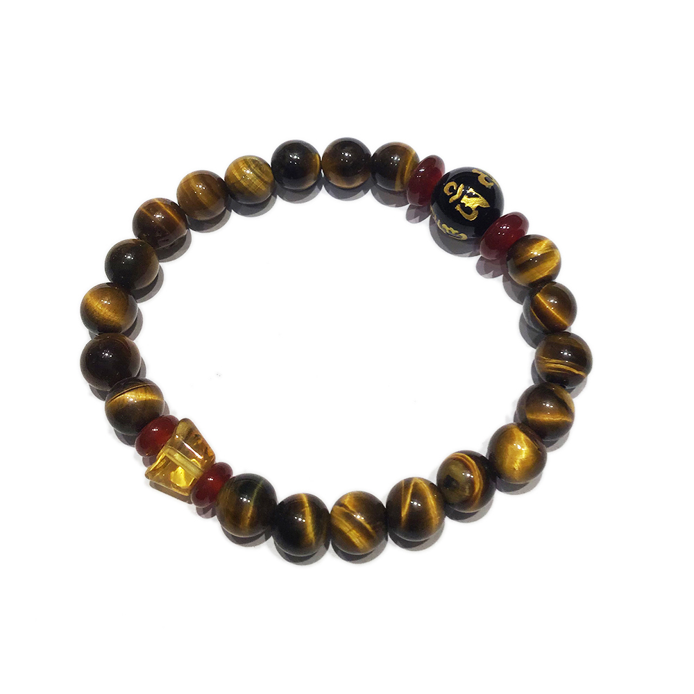 六字真言&虎眼石手珠7mm【十方】148279