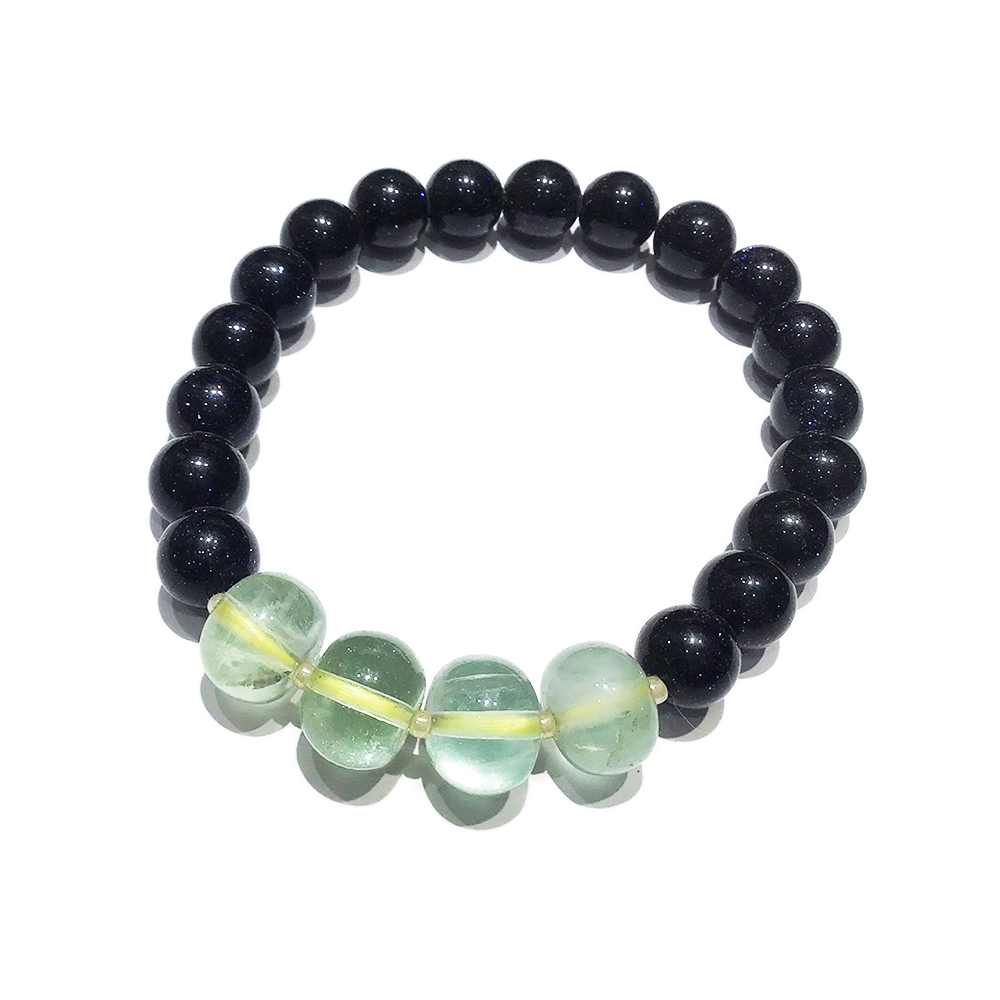 螢石+藍沙石手珠8mm【十方】148406