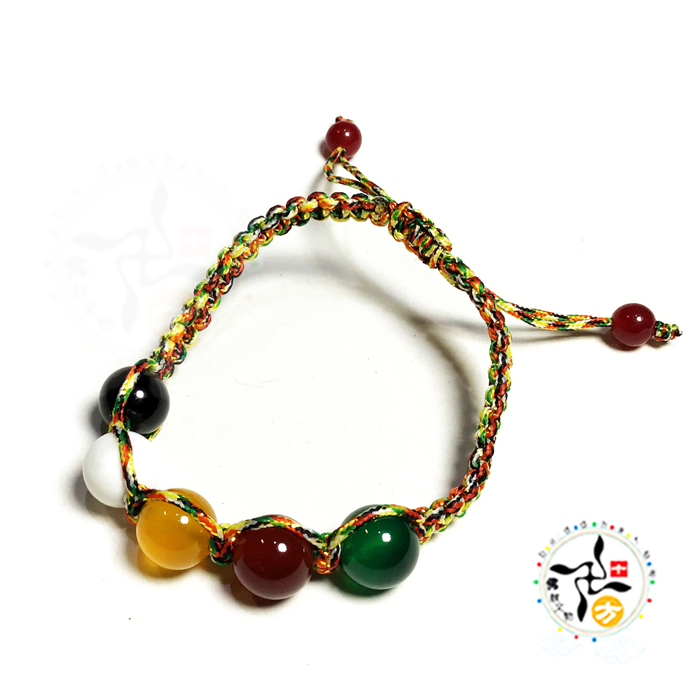 五行珠10mm五色線手鍊【十方】148290