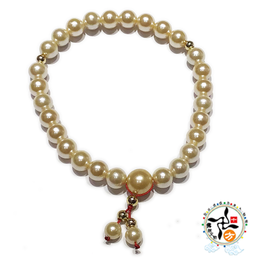 觀音菩薩{仿珍珠}手持念珠8mm【十方】148700