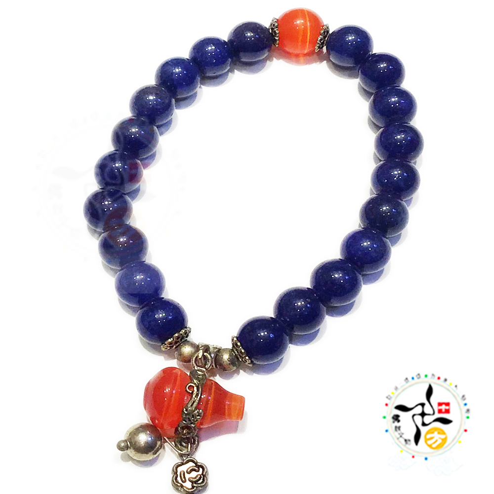 葫蘆+藍瑪瑙手珠8mm【十方【十方】148407