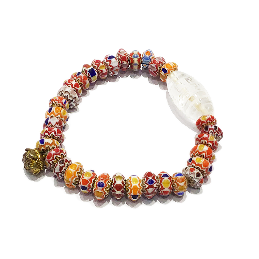 六字真言+雪弗蘭琉璃手珠5*9mm【十方】149795