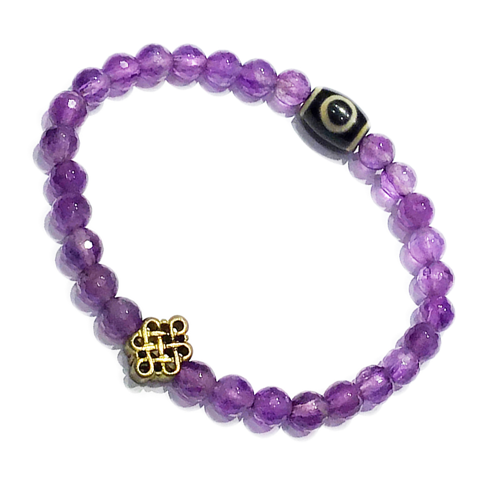 天眼珠+紫晶手珠6mm【十方】149806