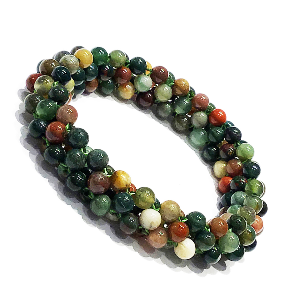 印度瑪瑙編織手珠5mm【十方】149793