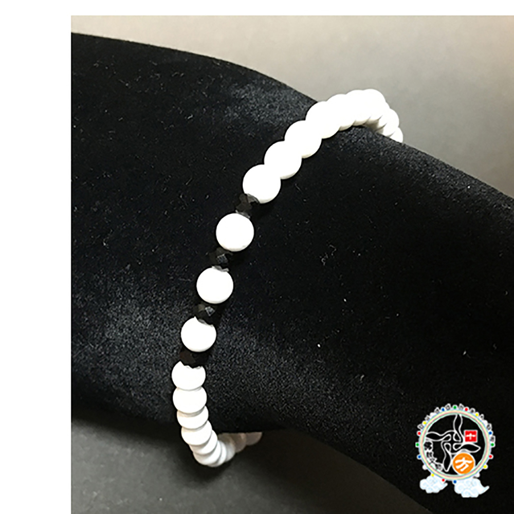 黑晶+ 硨磲手珠4mm【十方】149991