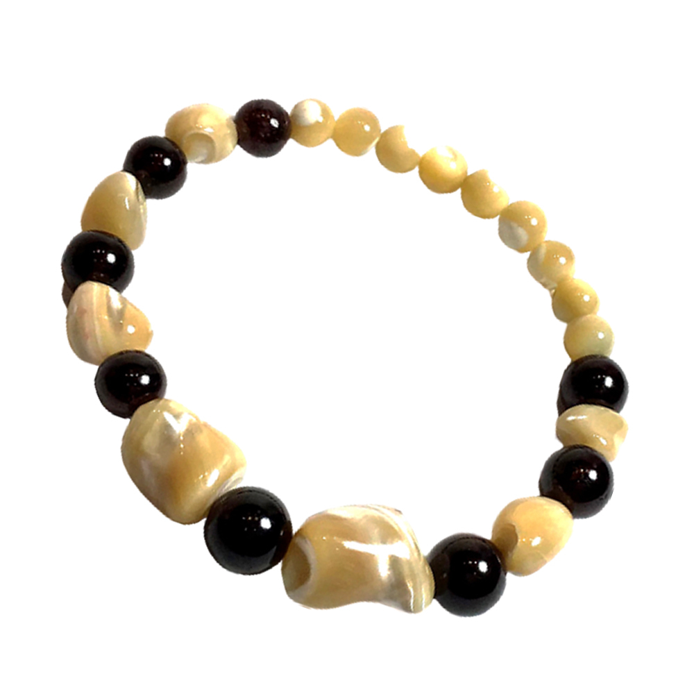 紅石榴+珍珠硨磲手珠5.8mm【十方】150362