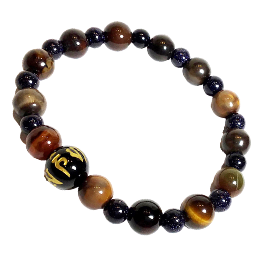 六字真言+寶石手珠8mm【十方】150367