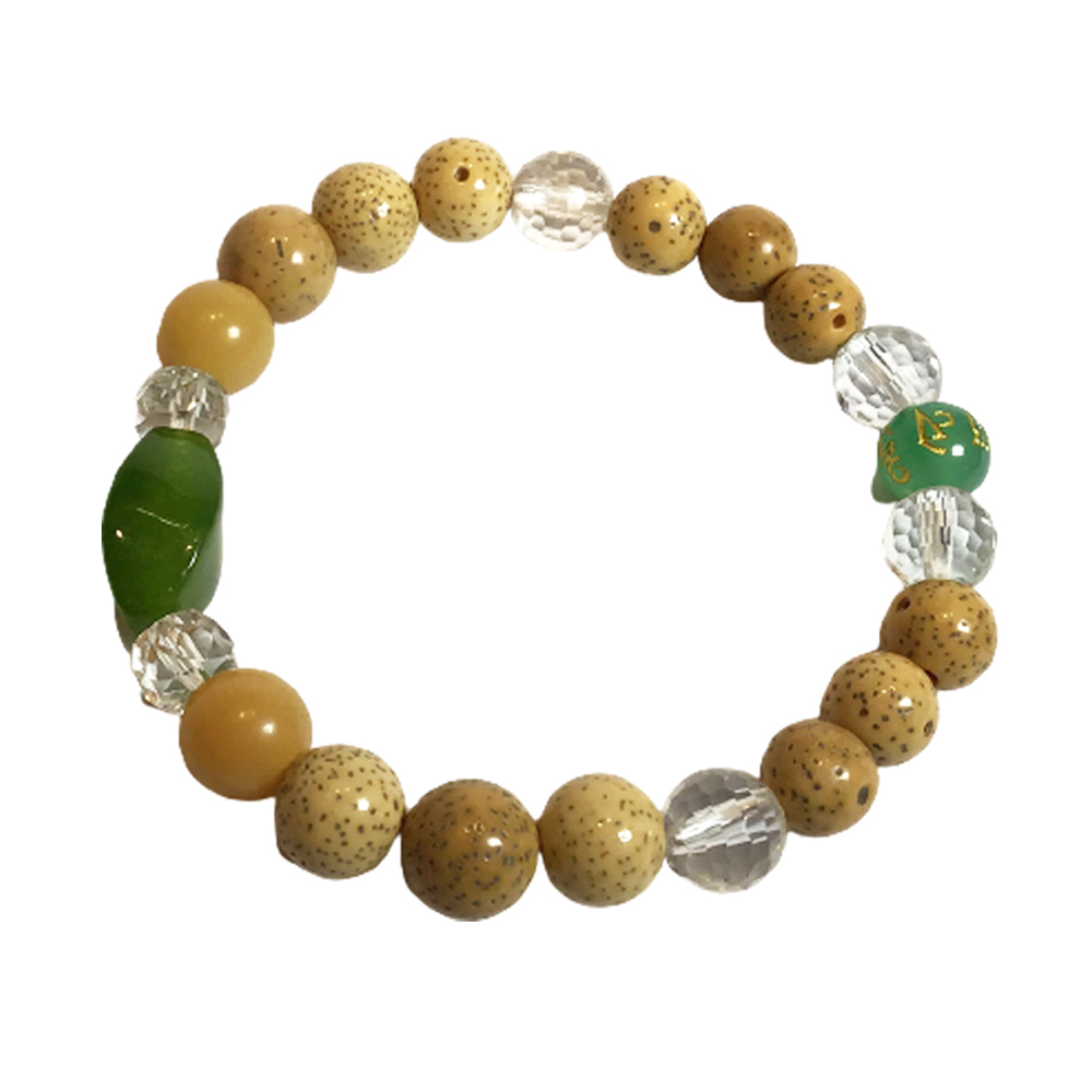 東菱玉+星月菩提手珠8.5mm【十方】150374