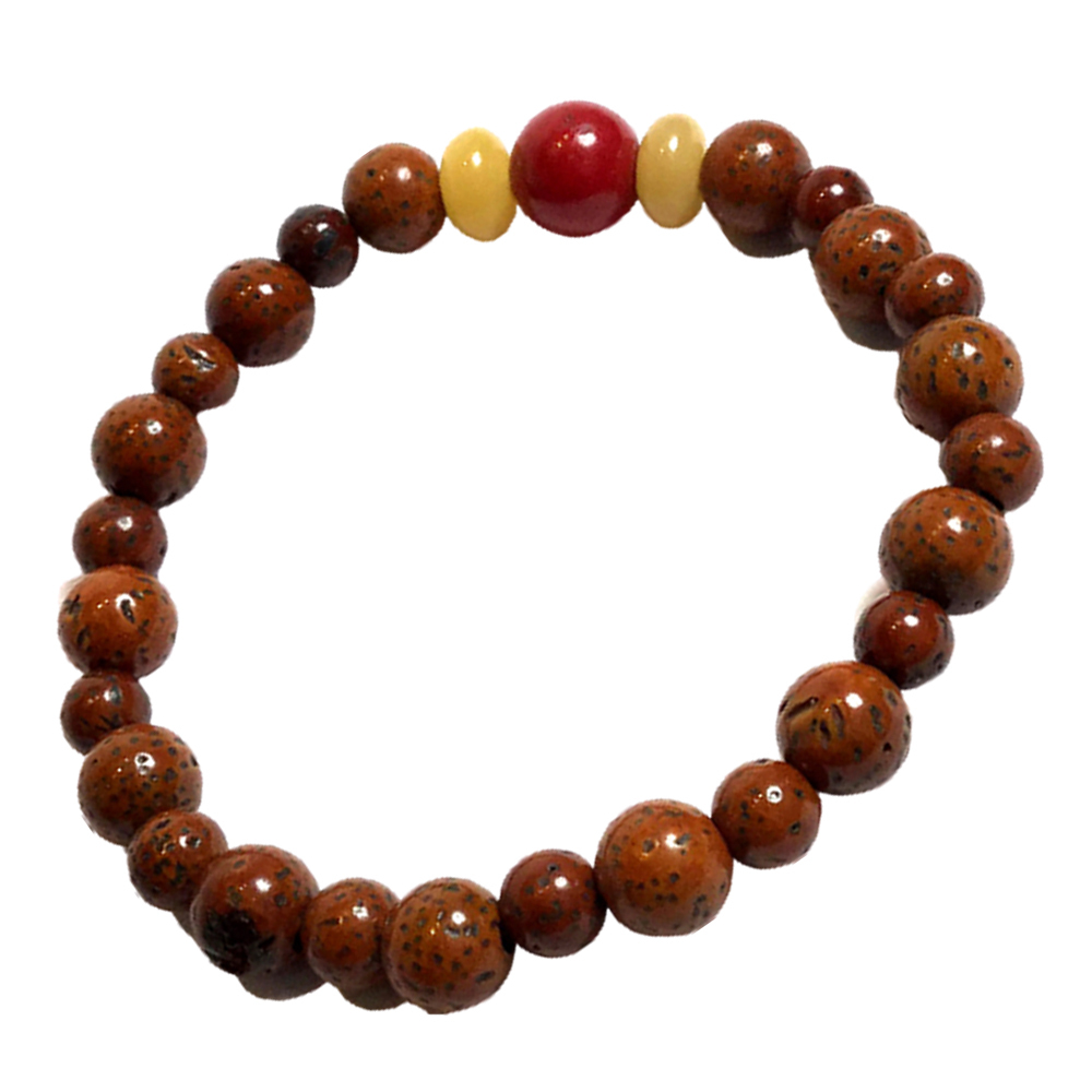 紅琉璃+老星月菩提手珠7mm【十方】150363