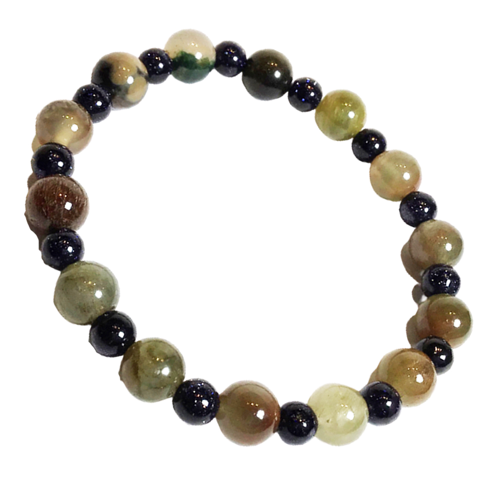 綠幽靈水晶+寶石手珠8.5mm【十方】150369