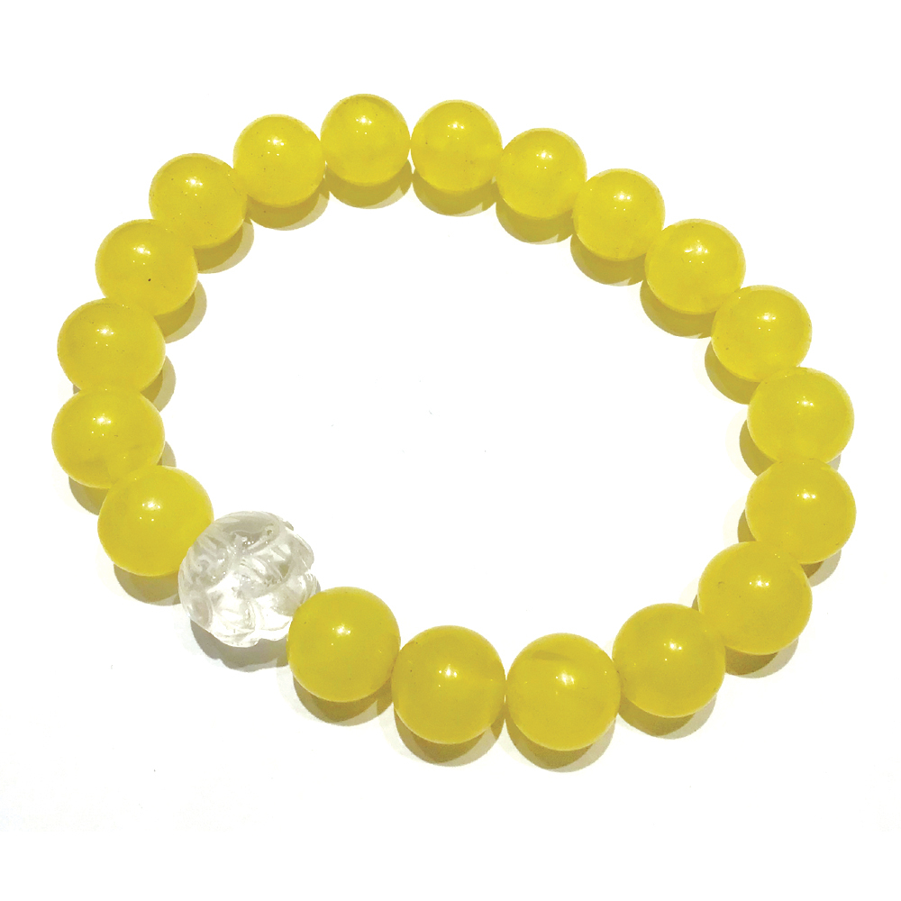 水晶蓮花+蜜納手珠10mm【十方】150473