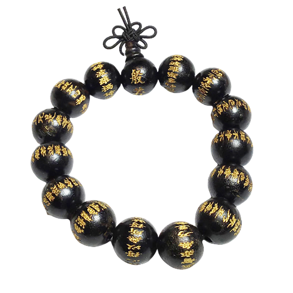 心經黑檀木手珠14mm【十方】150130