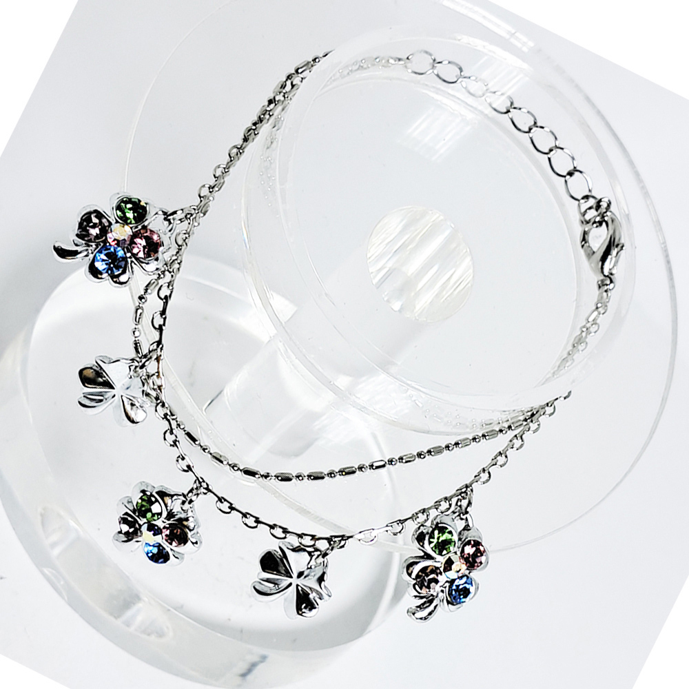 幸運草鑲鑽手鍊【十方】150647