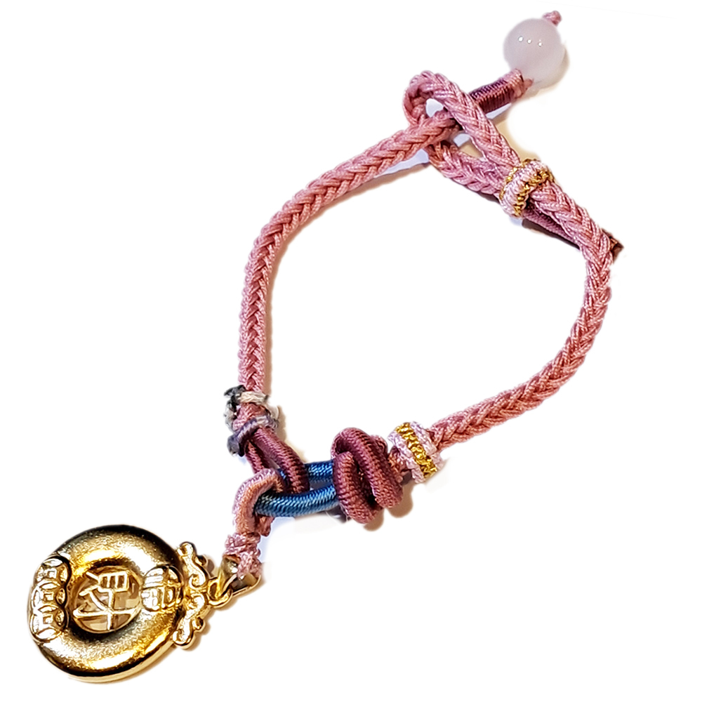 金財平安扣 沙金手鍊【十方】151306