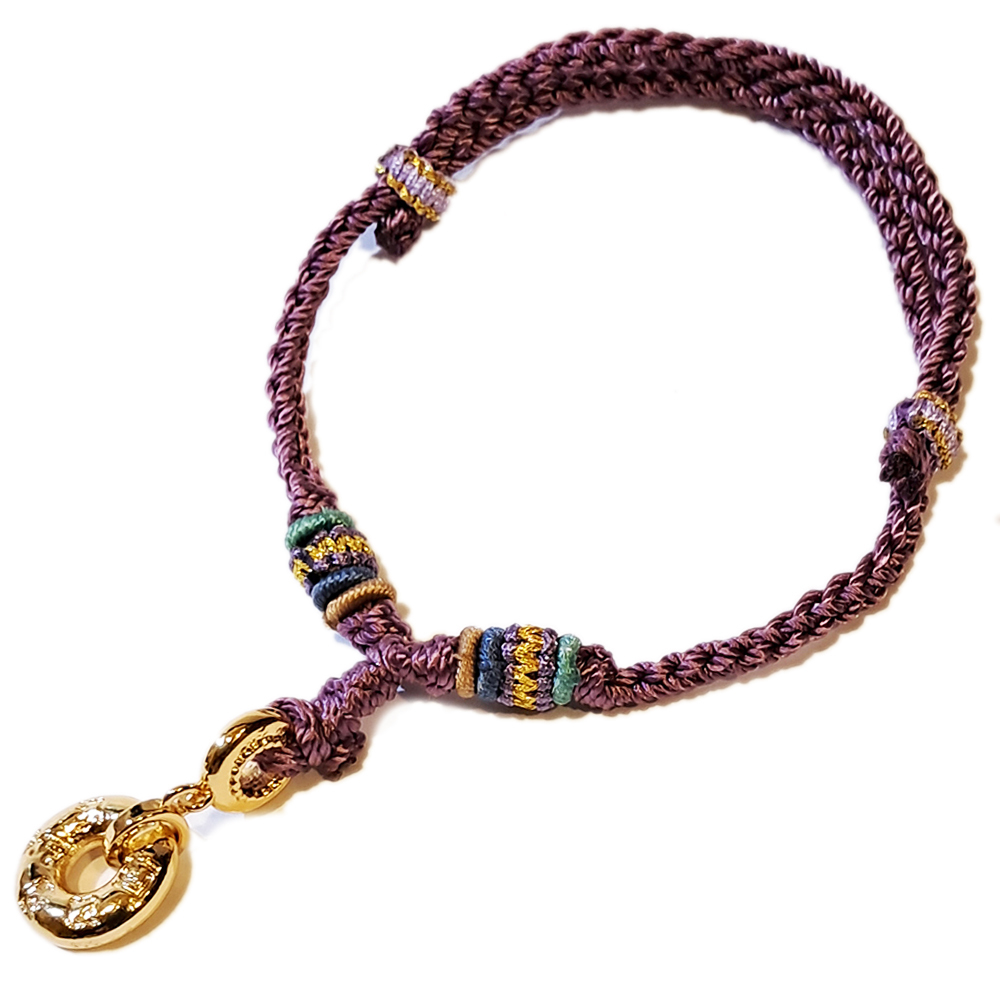 六字真言 平安扣沙金手鍊【十方】151298