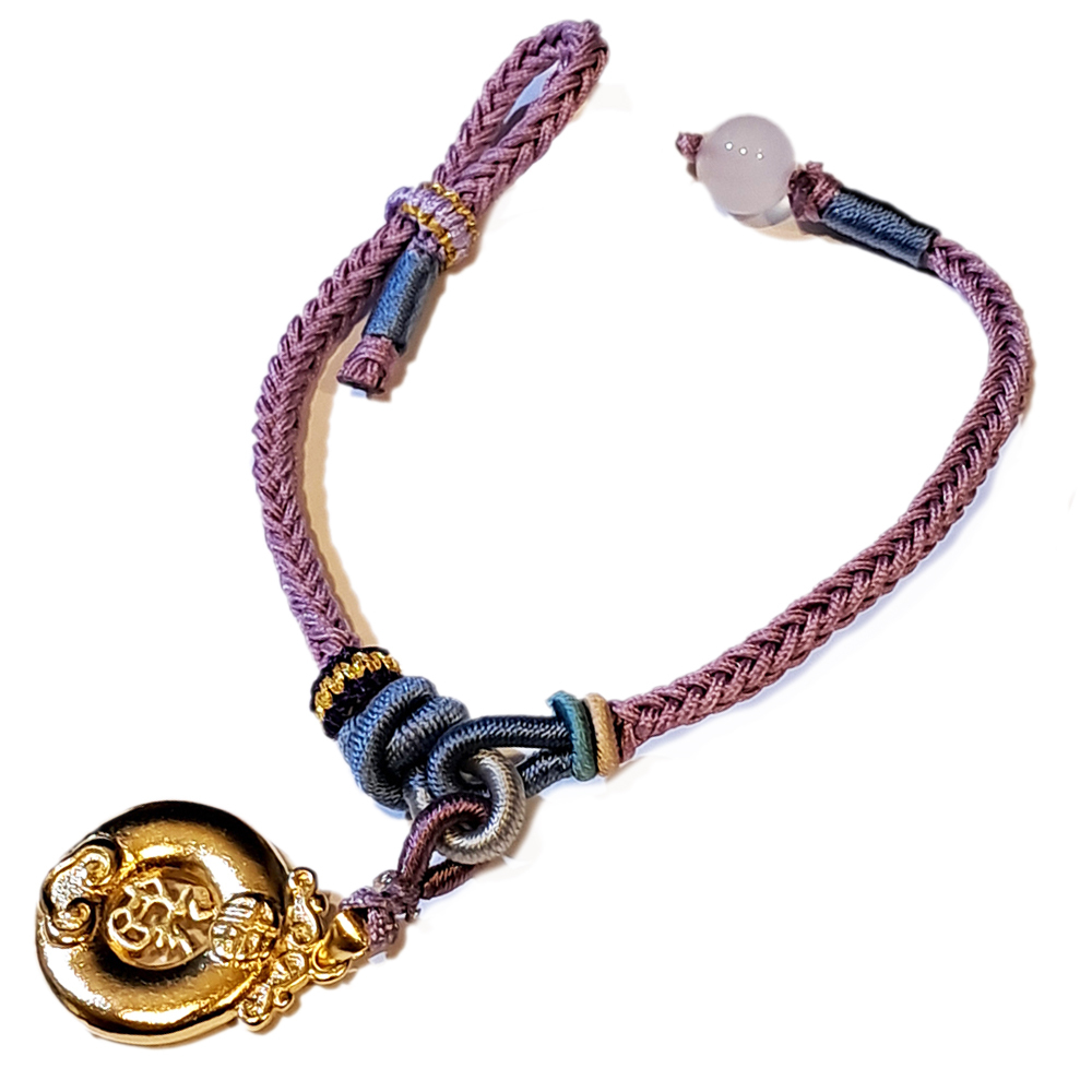 金福平安扣 沙金手鍊【十方】151305