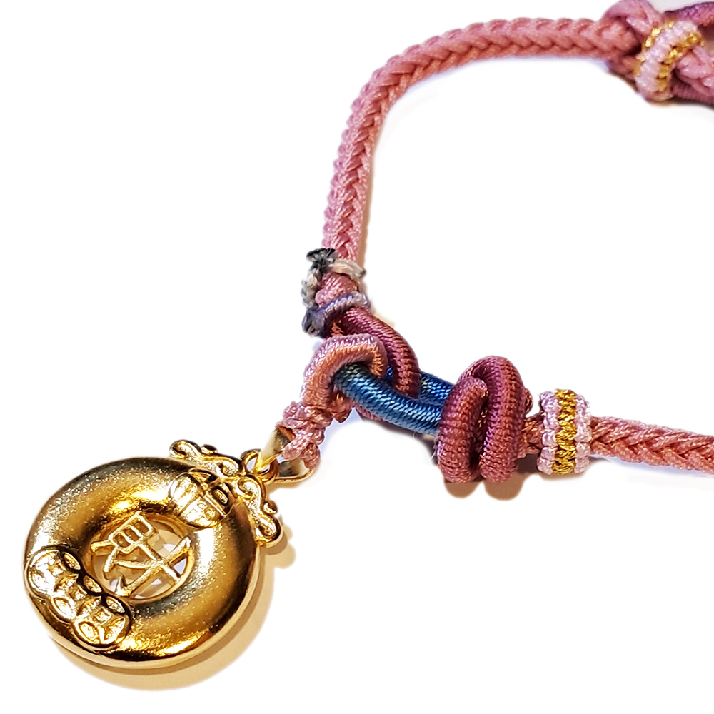 金財平安扣 沙金手鍊【十方】151306