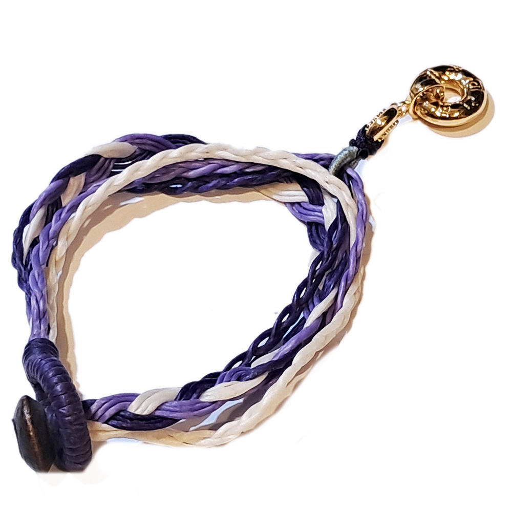 六字真言 平安扣{沙金}蠟繩手鍊【十方】151326