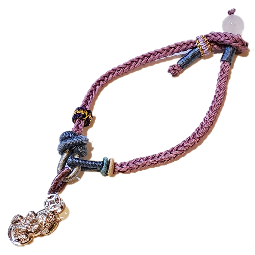 招財貔貅{純銀} 中國結手鍊【十方】151516