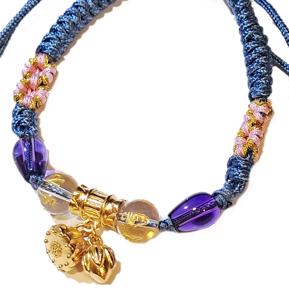 六字真言 蓮蓬沙金手鍊【十方】151336