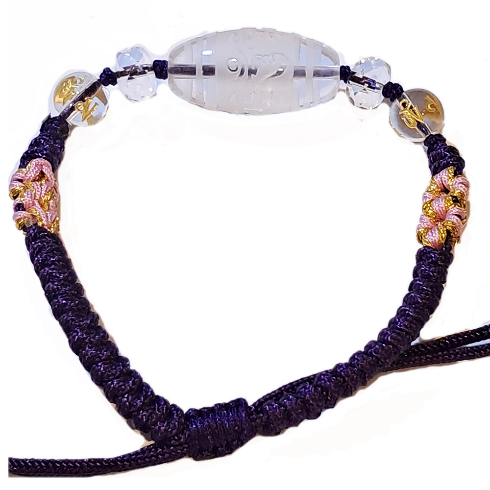 六字真言 天珠型水晶手鍊【十方】151335