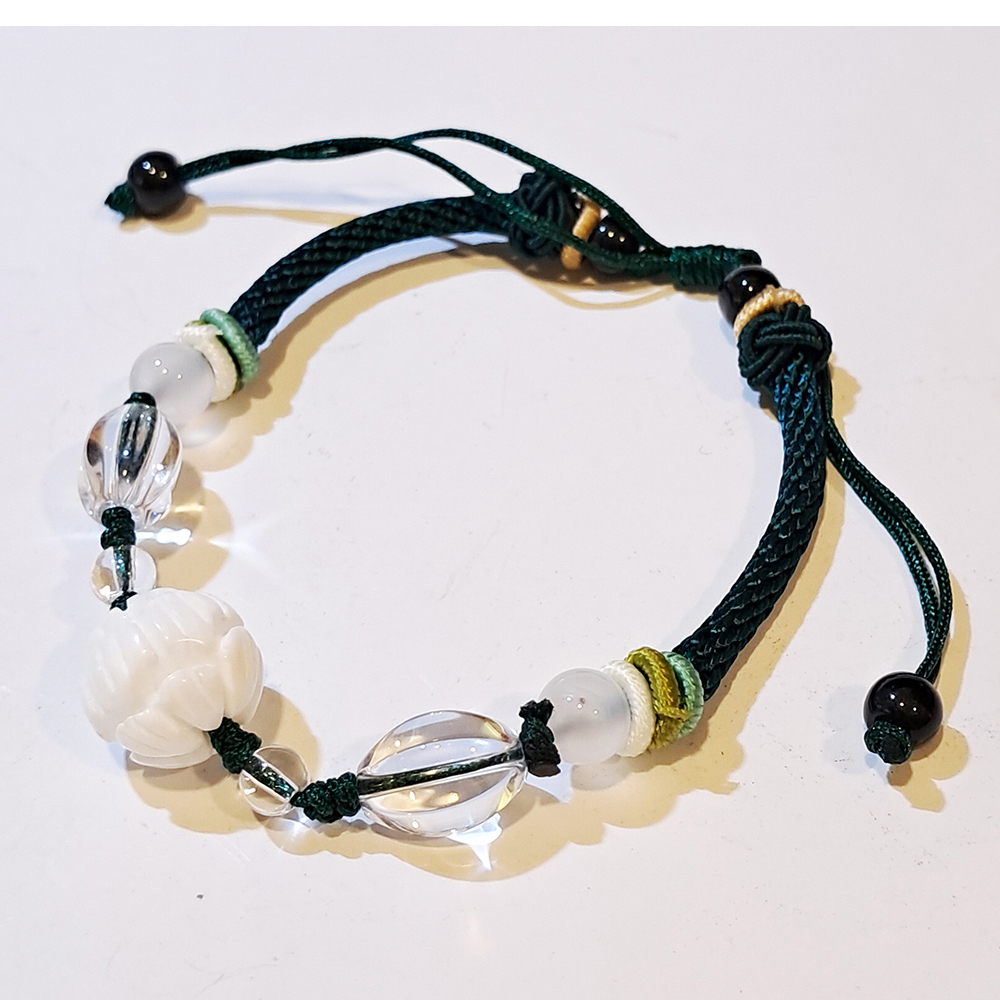 蓮花{硨磲}中國結 手鍊【十方】151375