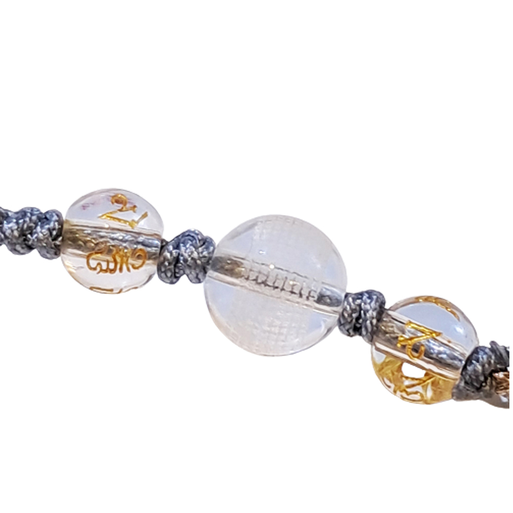 寶篋印陀羅尼{毫雕}水晶 中國結手鍊【十方】151523