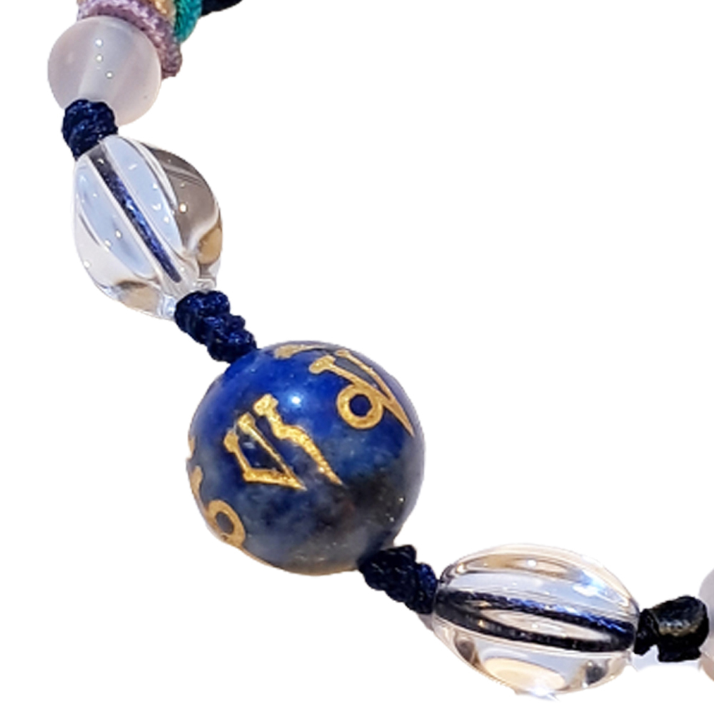 六字真言{毫雕}青金石 中國結手鍊【十方】151527