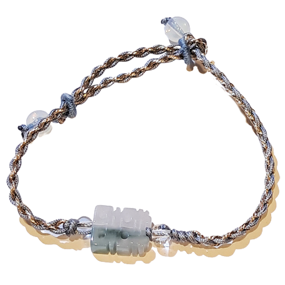 雙喜{緬甸玉} 中國結手鍊【十方】151526