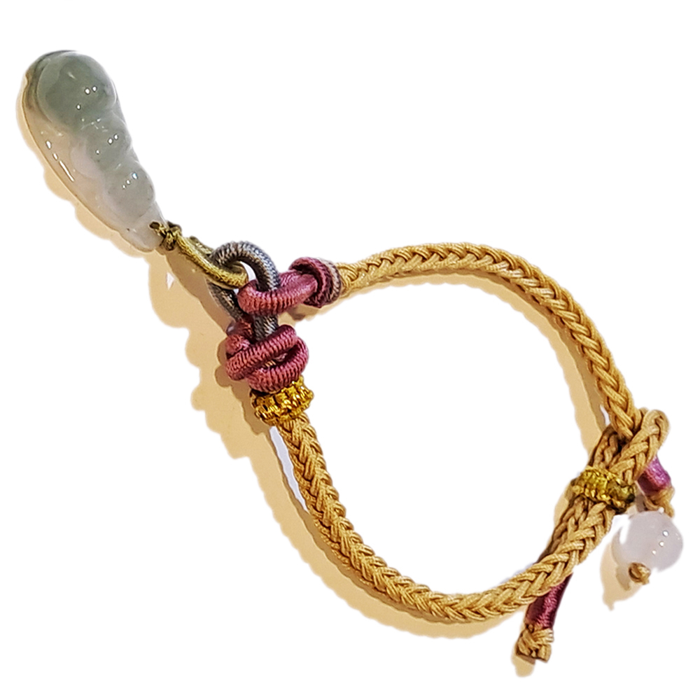 多子多孫{緬甸玉}豌豆 中國結手鍊【十方】151549