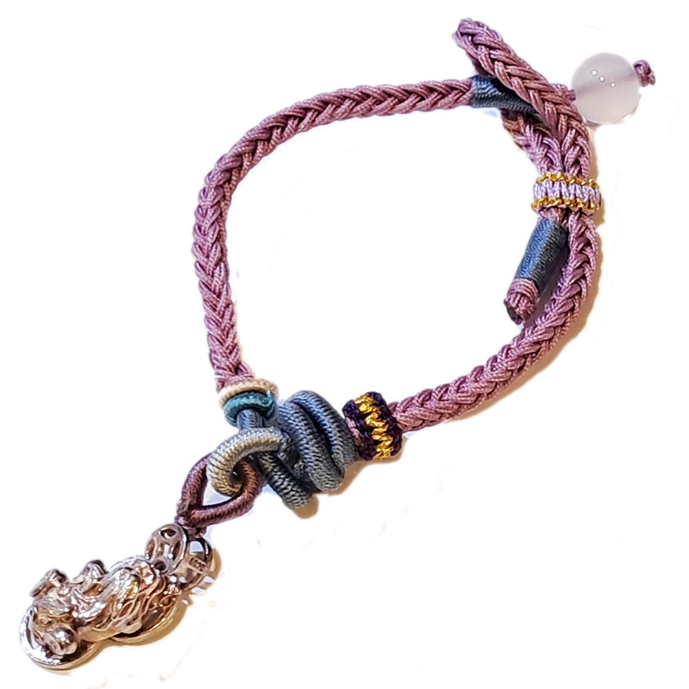 招財貔貅{純銀}中國結手鍊【十方】151541