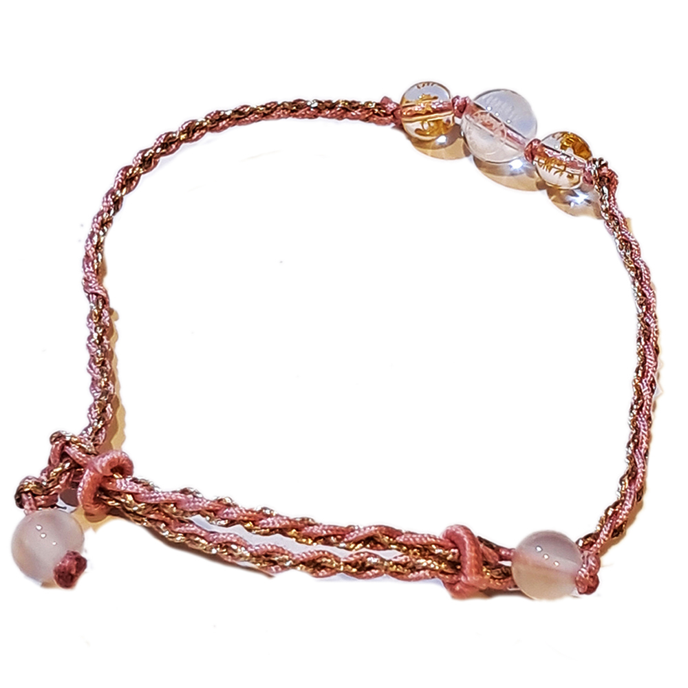 大隨求佛母{毫雕}水晶 中國結粉紅手鍊【十方】151535