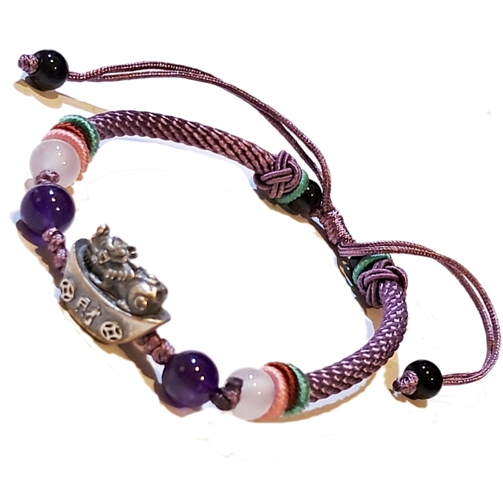 招財貔貅元寶{純銀}中國結手鍊【十方】151558