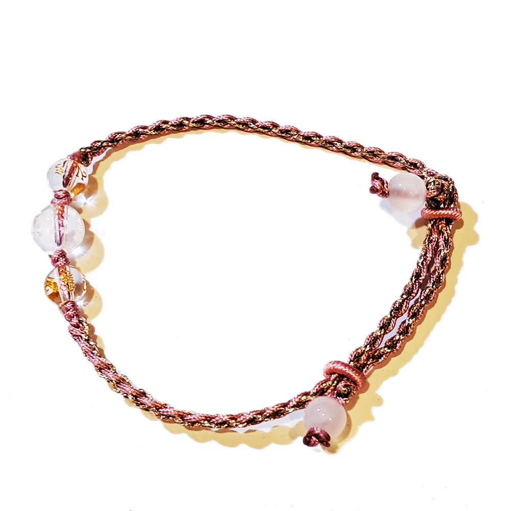 大白傘蓋佛母心咒{水晶}中國結手鍊【十方】151566