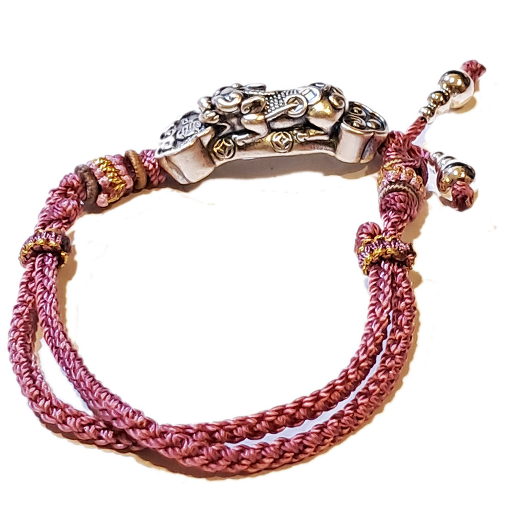 招財貔貅{純銀}中國結手鍊【十方】151553