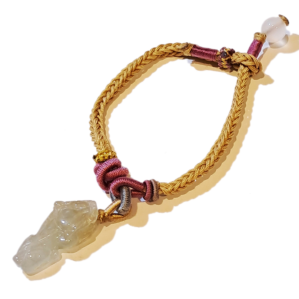 招財貔貅{緬甸玉}中國結手鍊【十方】151582