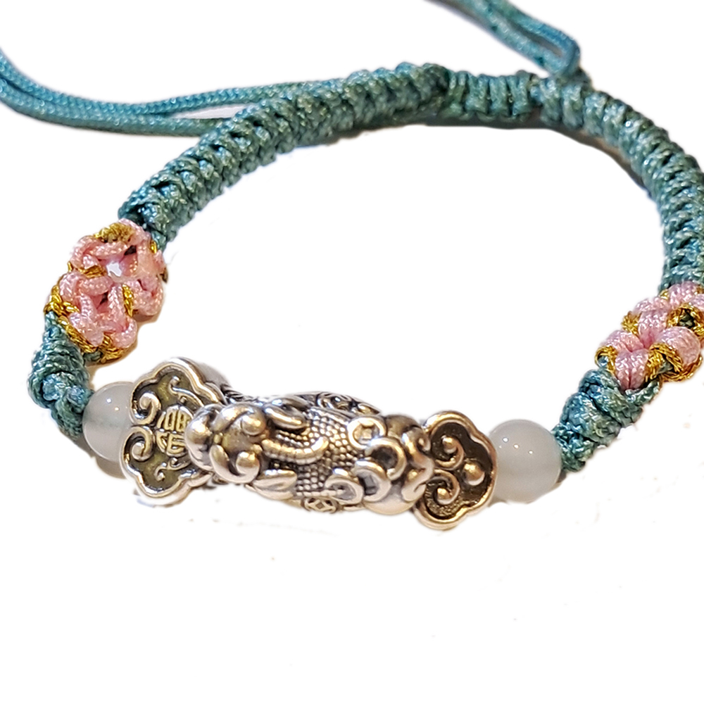 貔貅如意{純銀}中國結手鍊【十方】151570