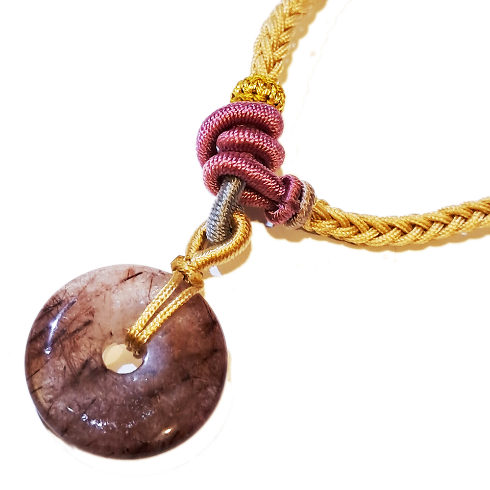 平安扣{紅髮晶}中國結手鍊【十方】151585