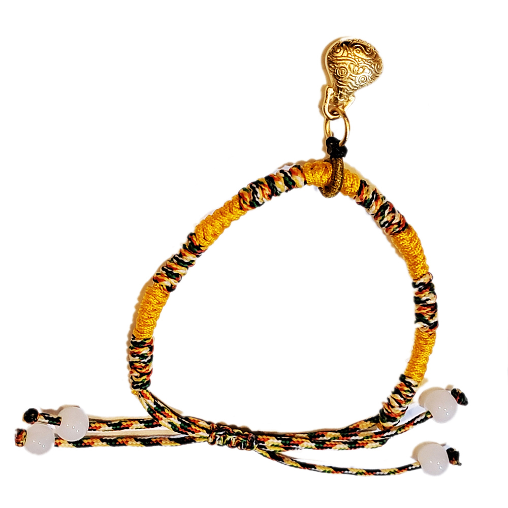 饕餮{沙金} 五色線手鍊【十方】151643