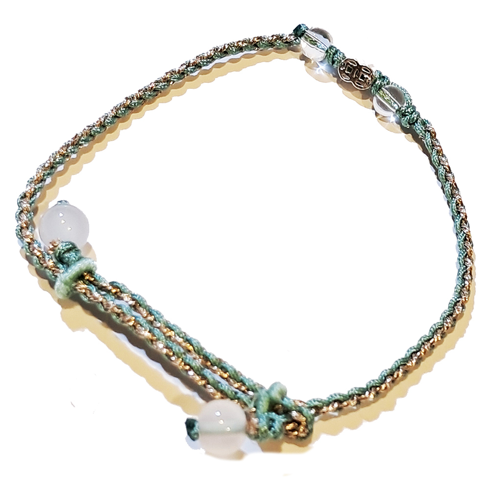 古錢{純銀}中國結手鍊【十方】151601