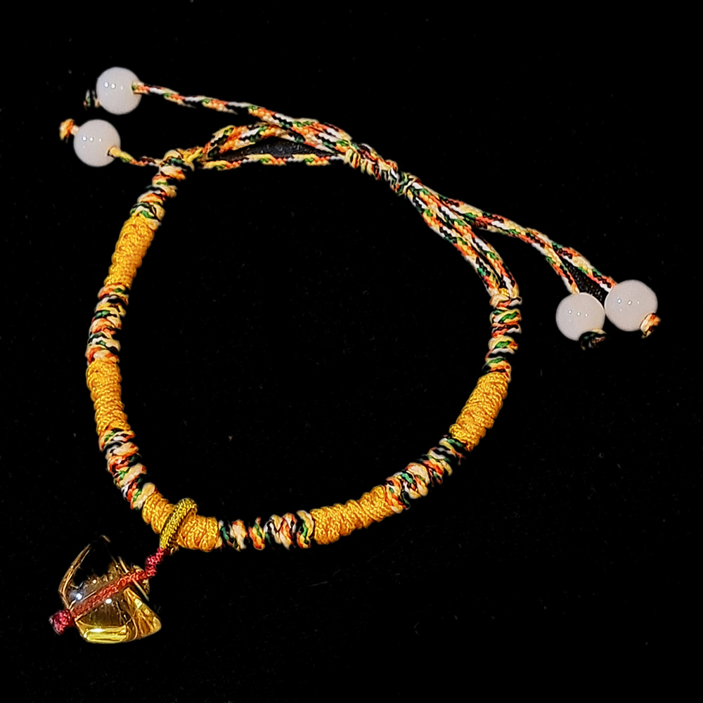 元寶{水晶琉璃}五色線招財手鍊【十方】151633