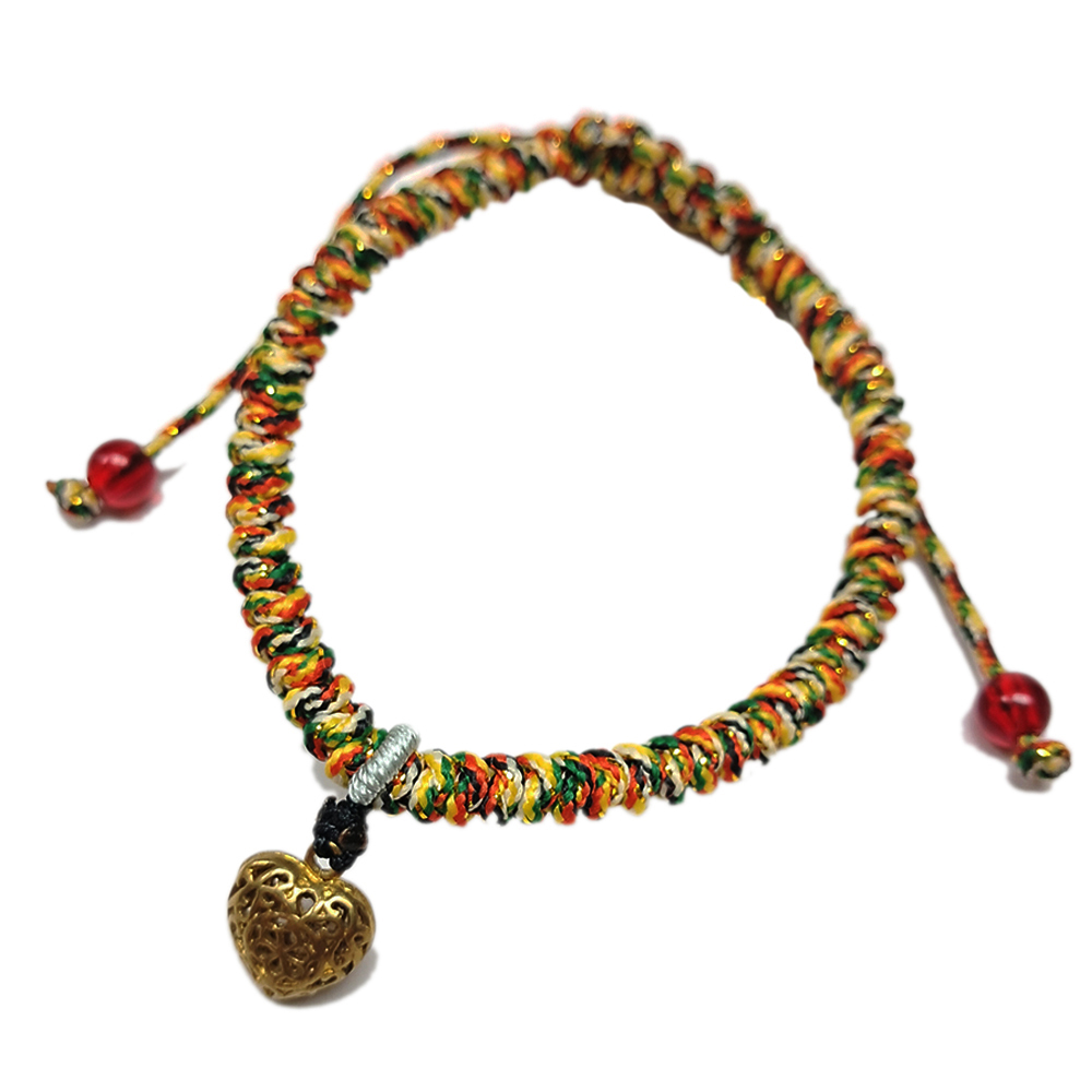 慈悲愛心 {銅} 五色線手鍊【十方】151748