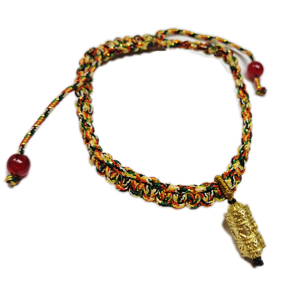 轉經輪 {銅} 五色線手鍊【十方】151746