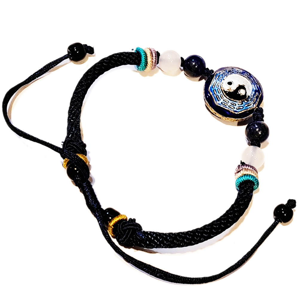 太極八卦{琺瑯}中國結手鍊【十方】151714