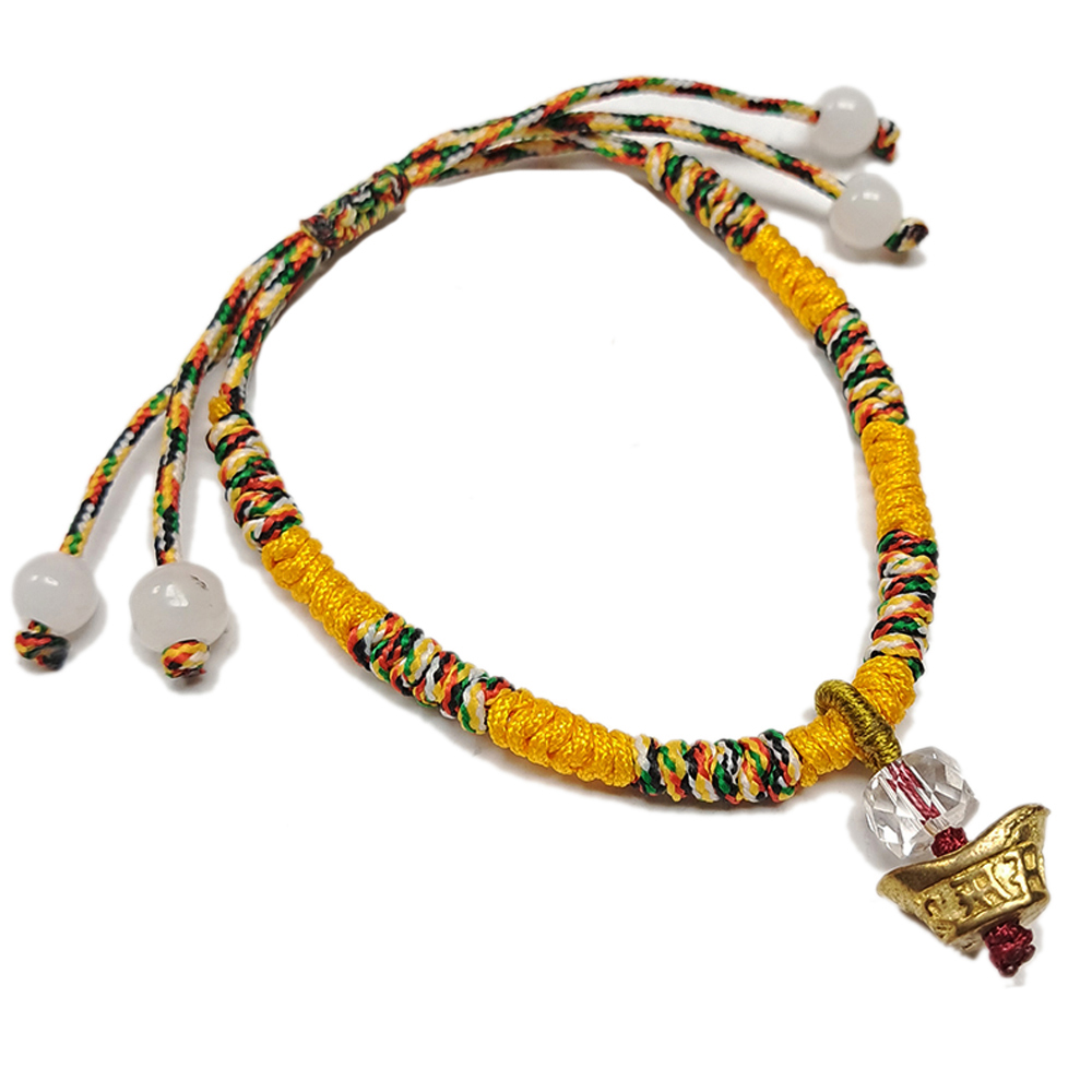 金元寶{銅} 五色線手鍊【十方】151751